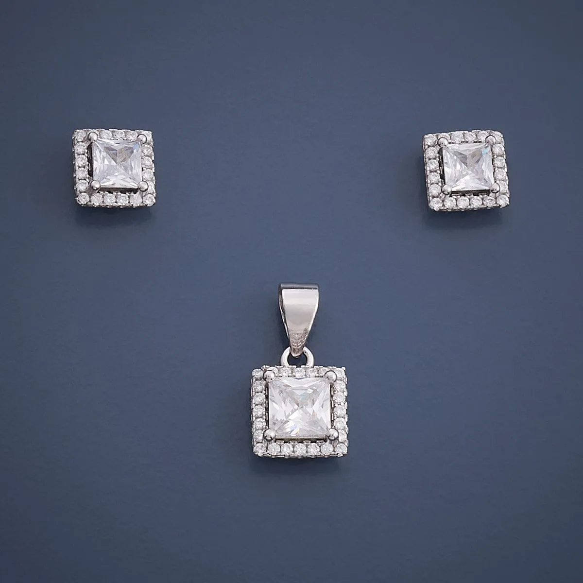 92.5 Silver Pendant Earring 164588
