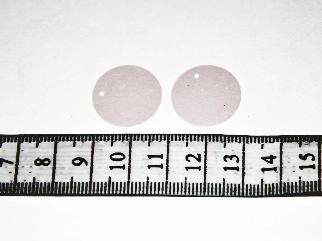Baby Pink Circular 1 Hole Plastic Sequins(Wholesale)