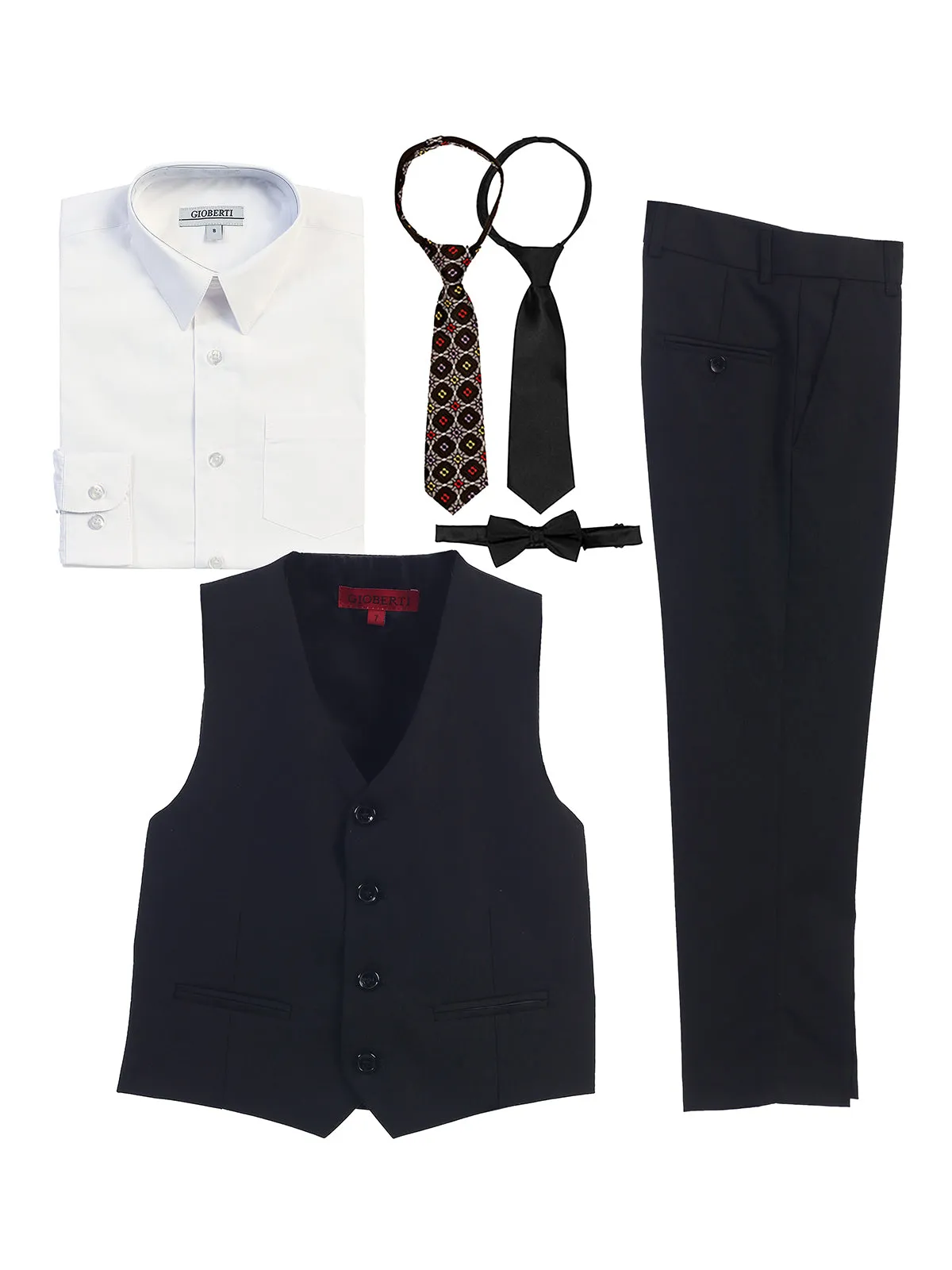 Boy's 5 pc Formal Vest Set