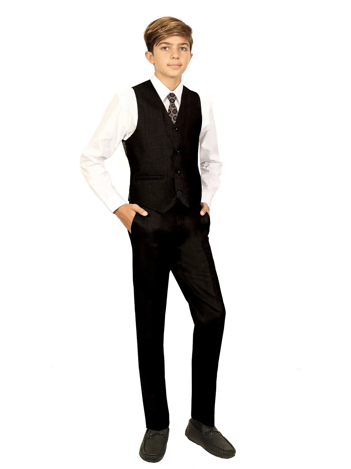 Boy's 5 pc Formal Vest Set