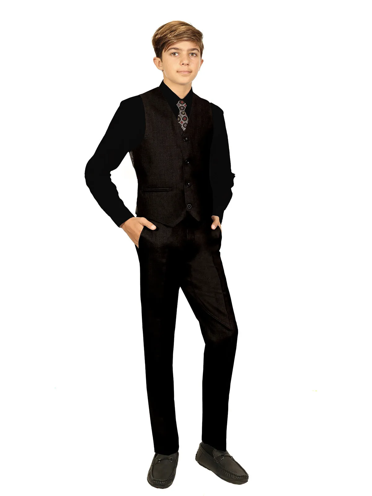 Boy's 5 pc Formal Vest Set
