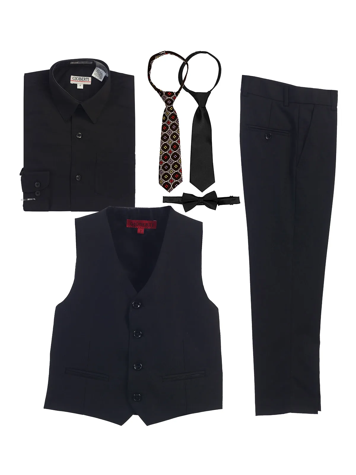 Boy's 5 pc Formal Vest Set