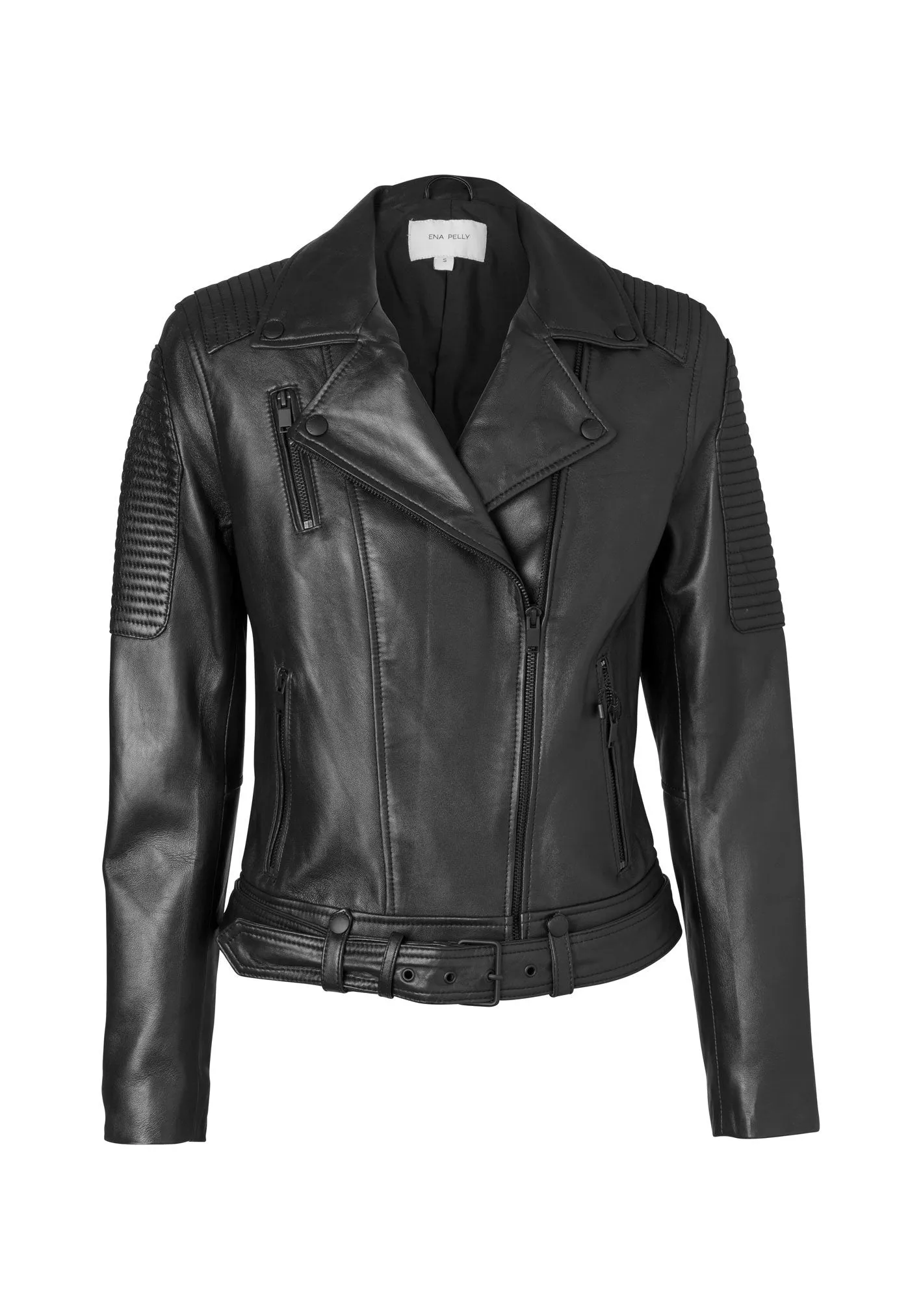 Classic Biker Jacket - Black/Black