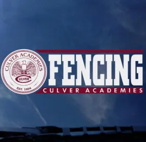 Culver Academies Fencing Decal