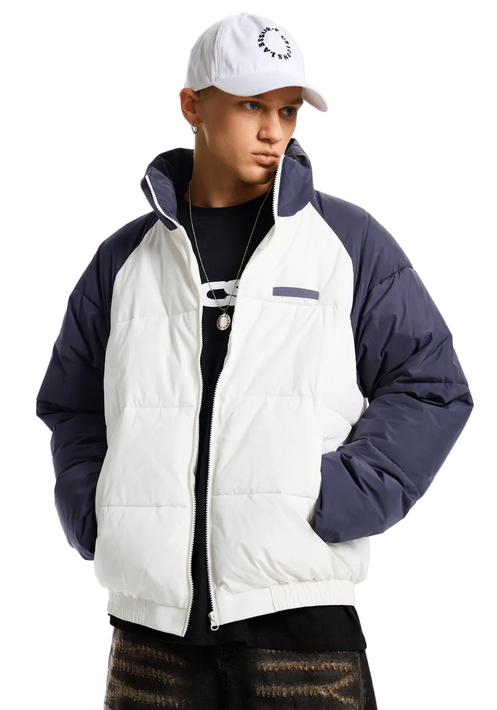 Drop Shoulder Puffer Jacket