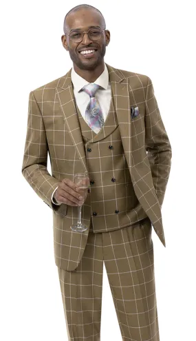 EJ Samuel M2774-MUSTARD Mens Suit