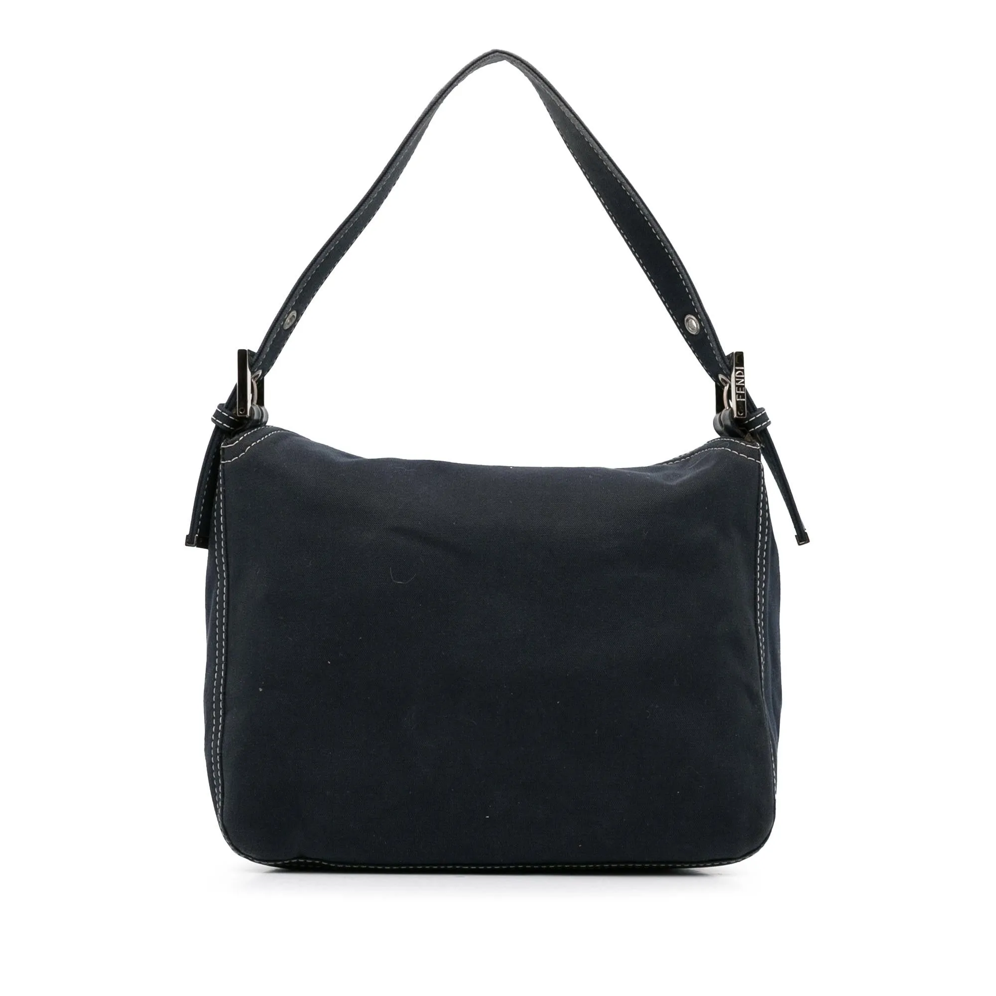 Fendi Canvas FF Marble Double Flap Shoulder Bag (SHG-tZdrHw)