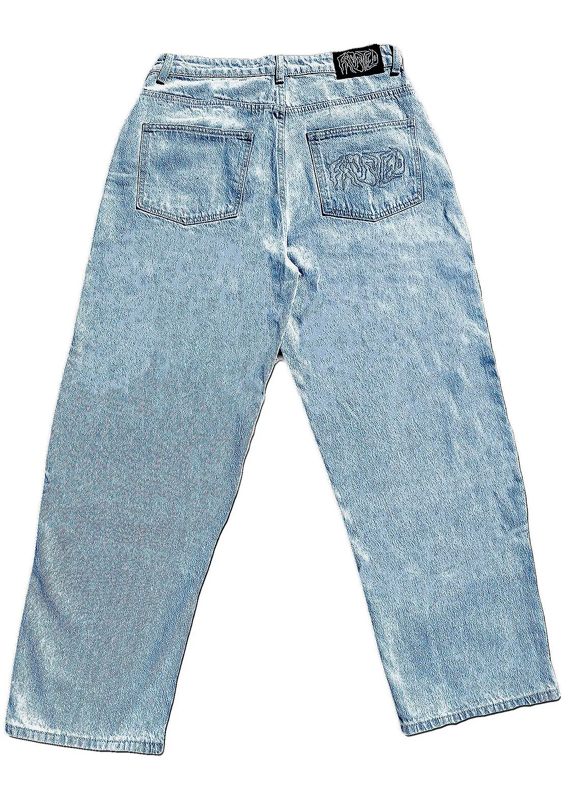 Frosted Wavy Jeans Pants