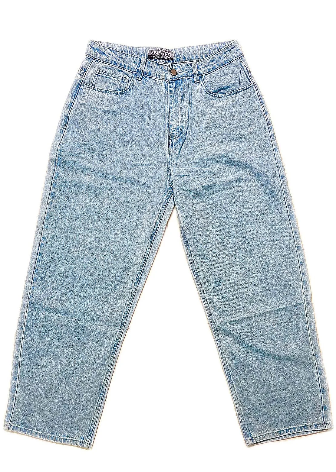 Frosted Wavy Jeans Pants