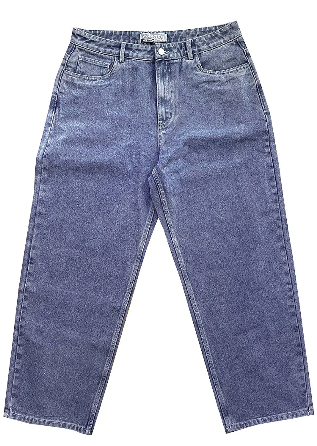 Frosted Wavy Jeans Pants