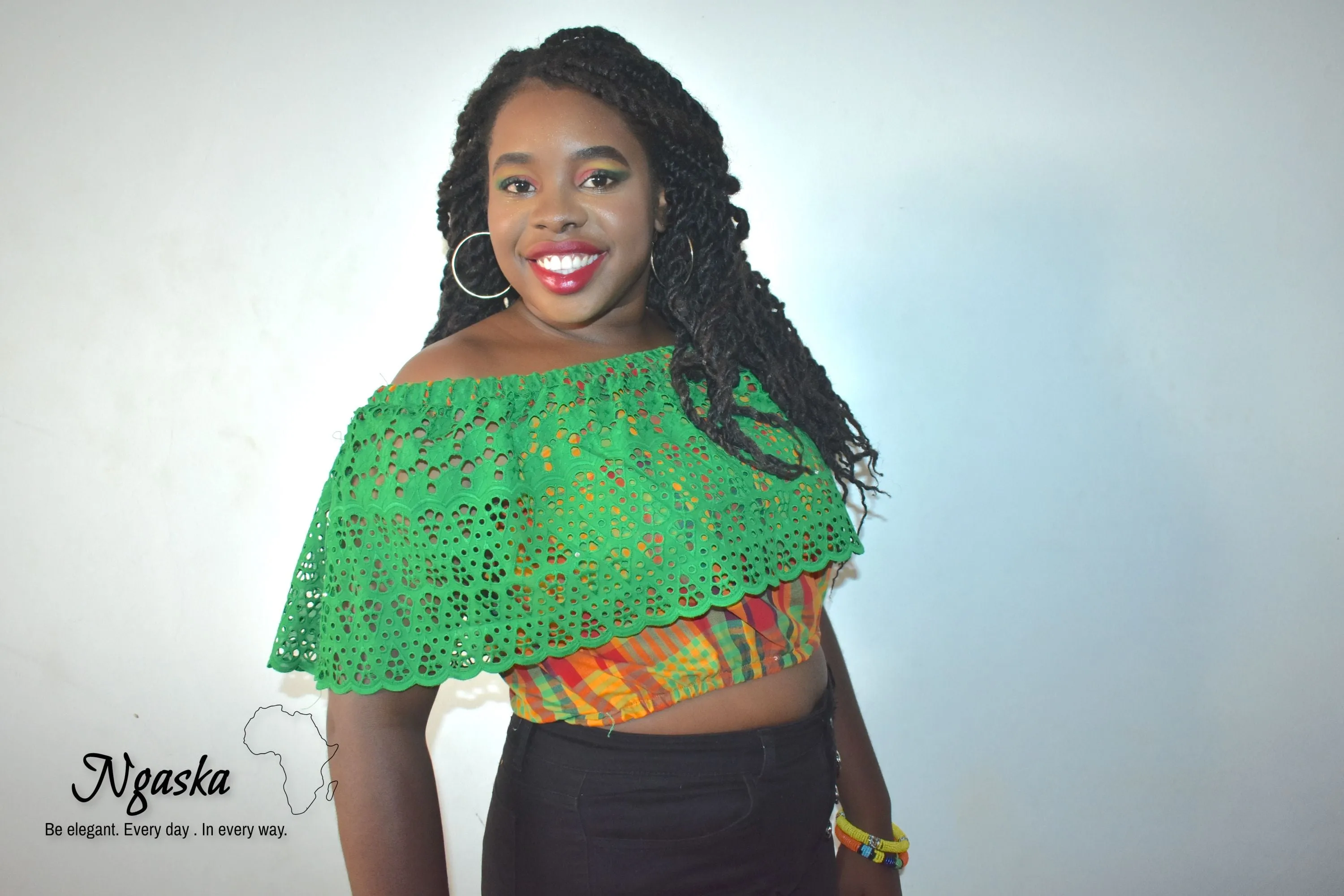 Green, Flirty Princess - Creole Madras Wear Collection CW 1