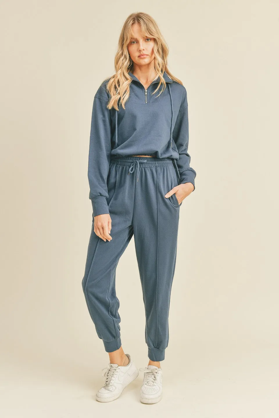Indigo Tapered Lounge Pants