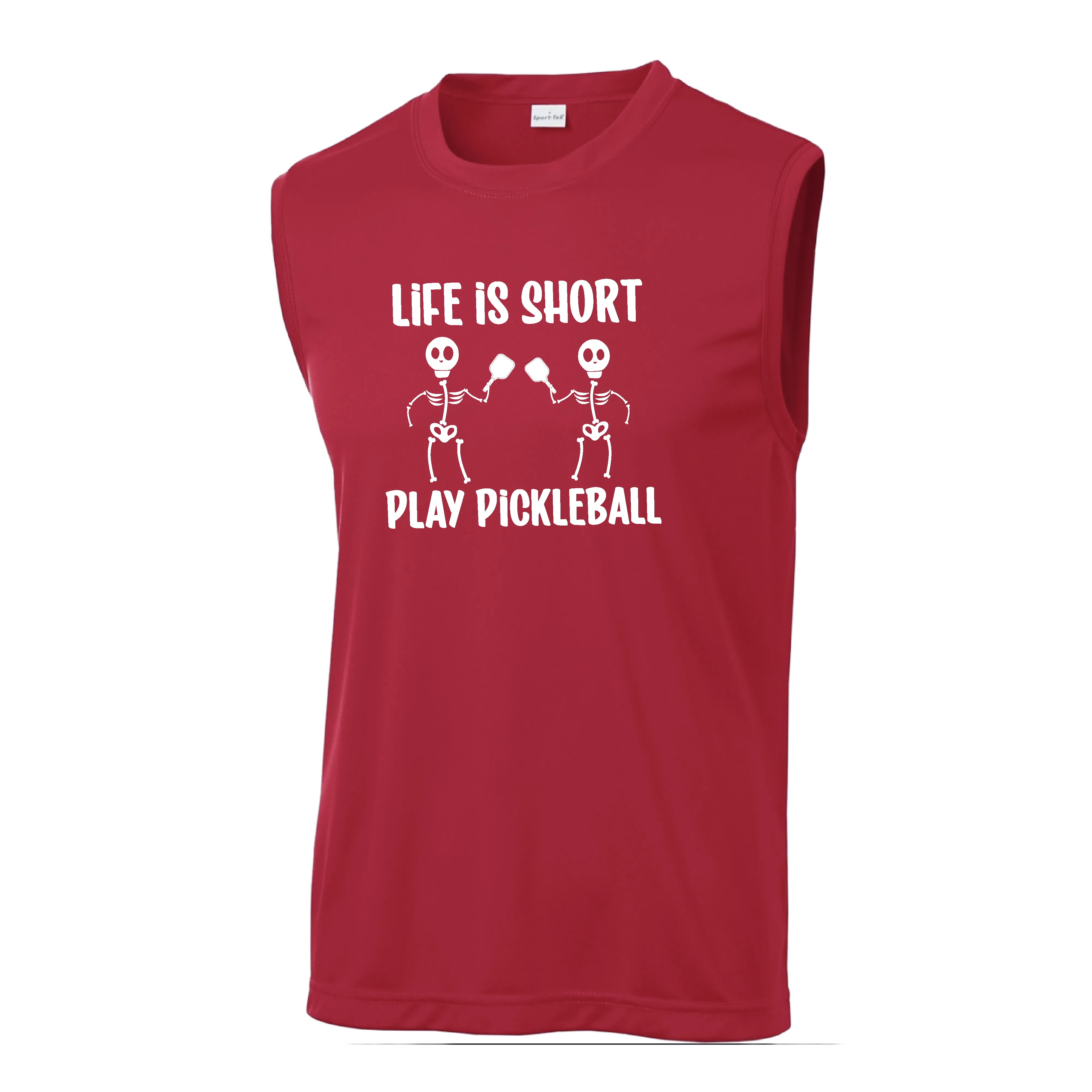 Life is Short Skeletons | Men's Sleeveless Athletic Shirt | 100% Polyester