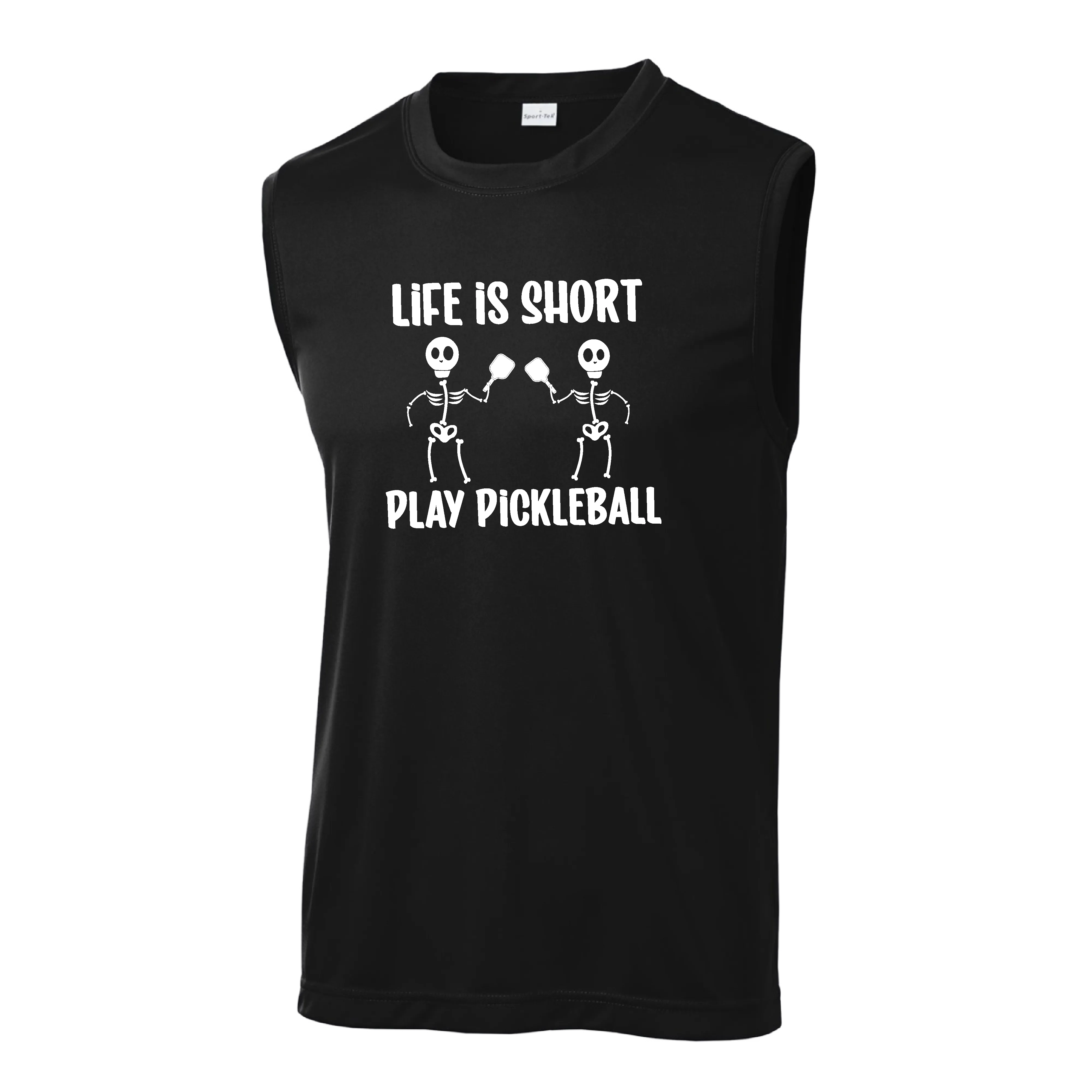 Life is Short Skeletons | Men's Sleeveless Athletic Shirt | 100% Polyester