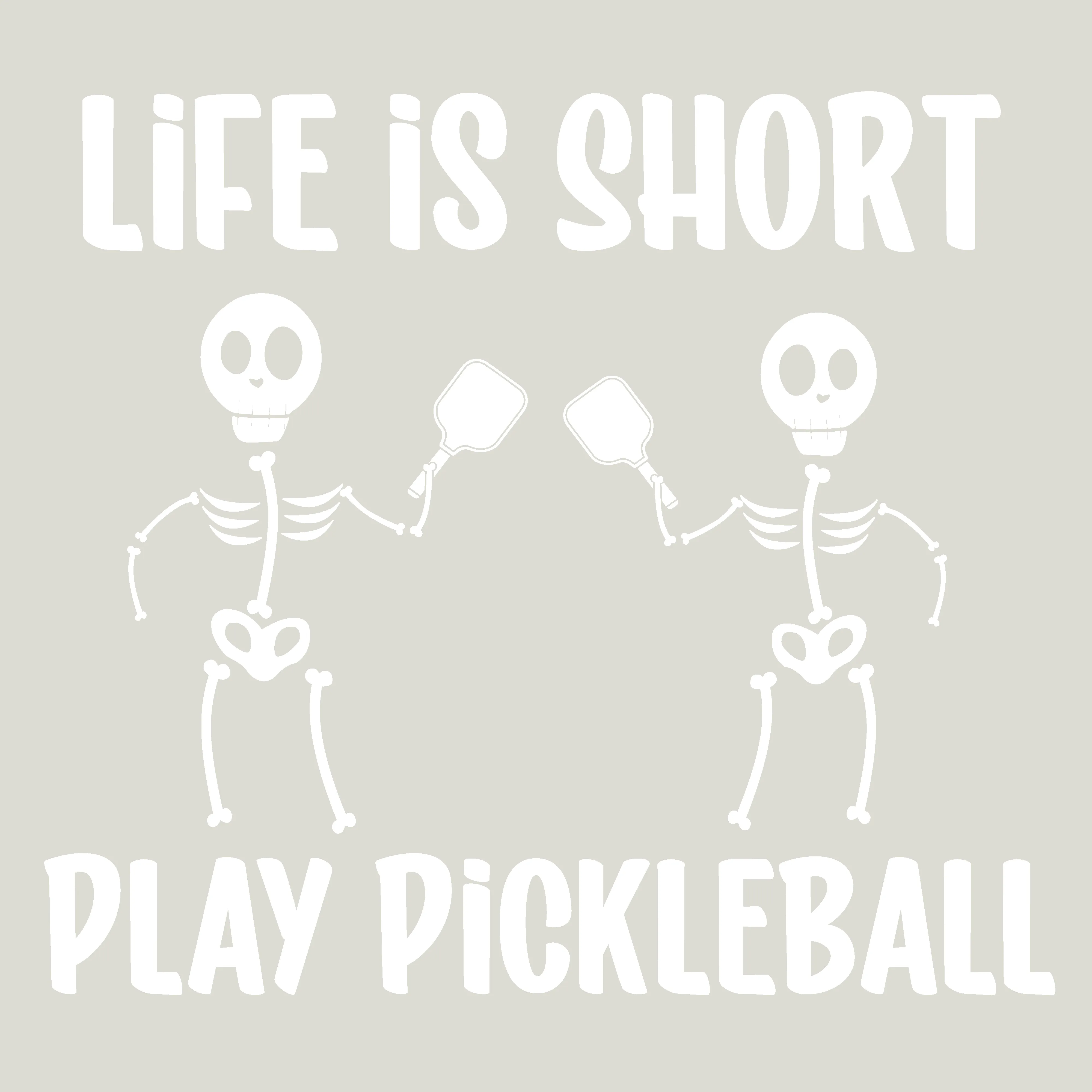 Life is Short Skeletons | Men's Sleeveless Athletic Shirt | 100% Polyester
