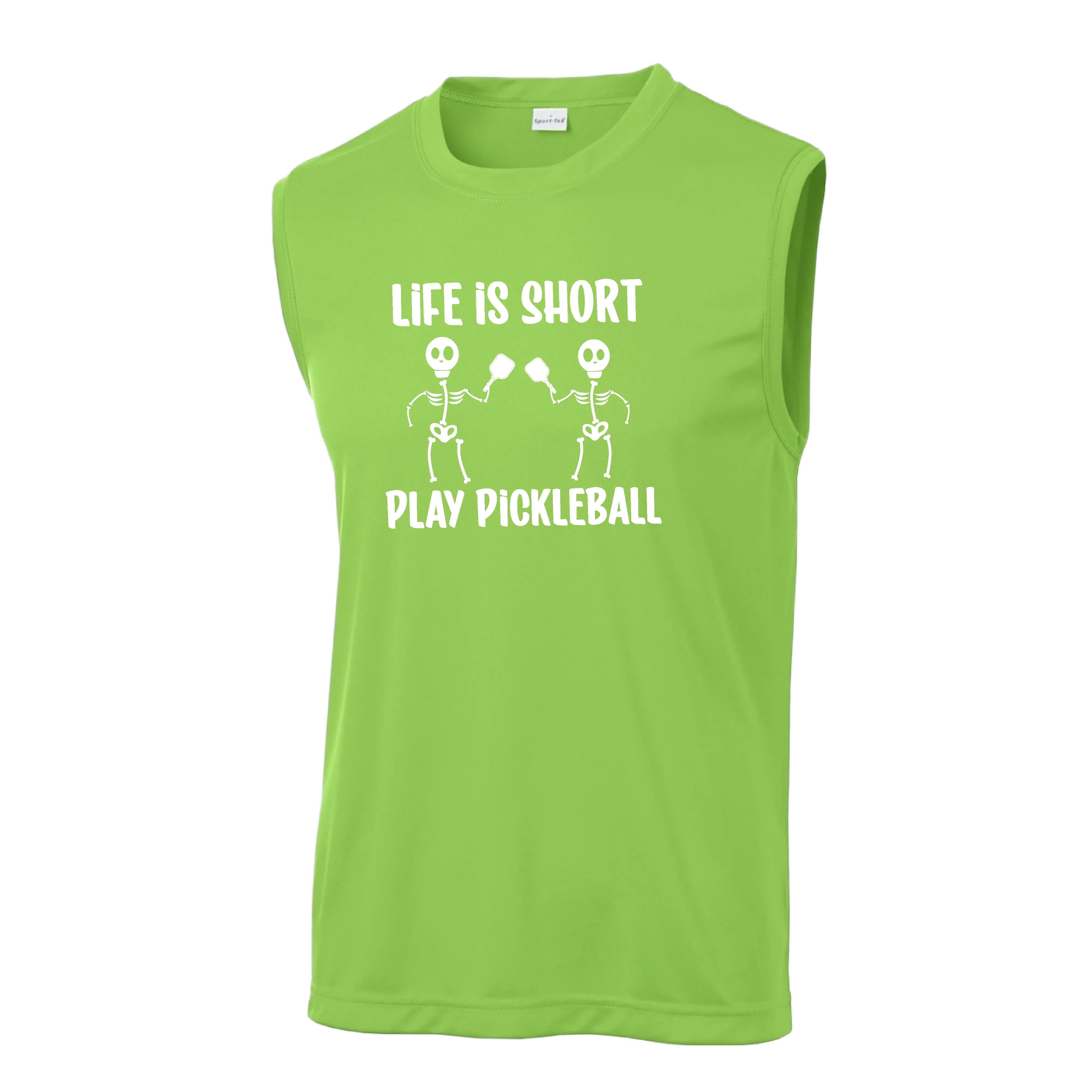 Life is Short Skeletons | Men's Sleeveless Athletic Shirt | 100% Polyester
