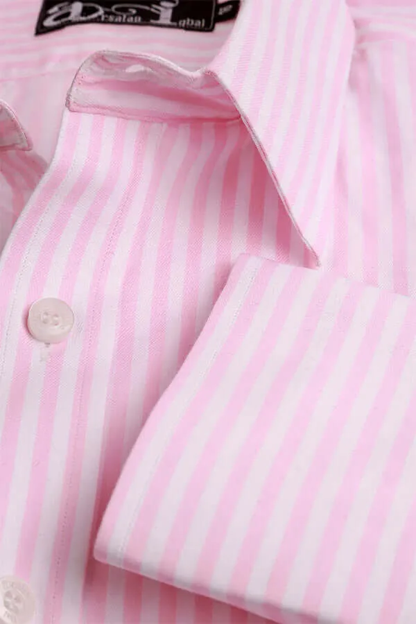 Light Pink Bengal Stripes Formal Shirt