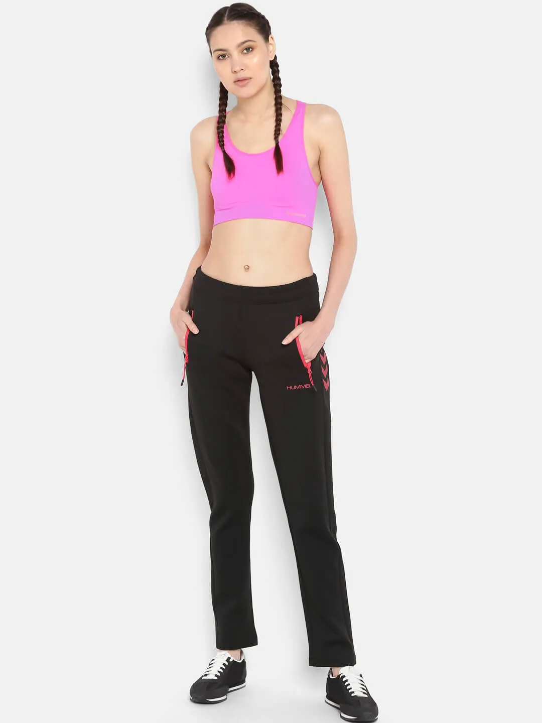 Lollin Women Polyester Black Training Pant