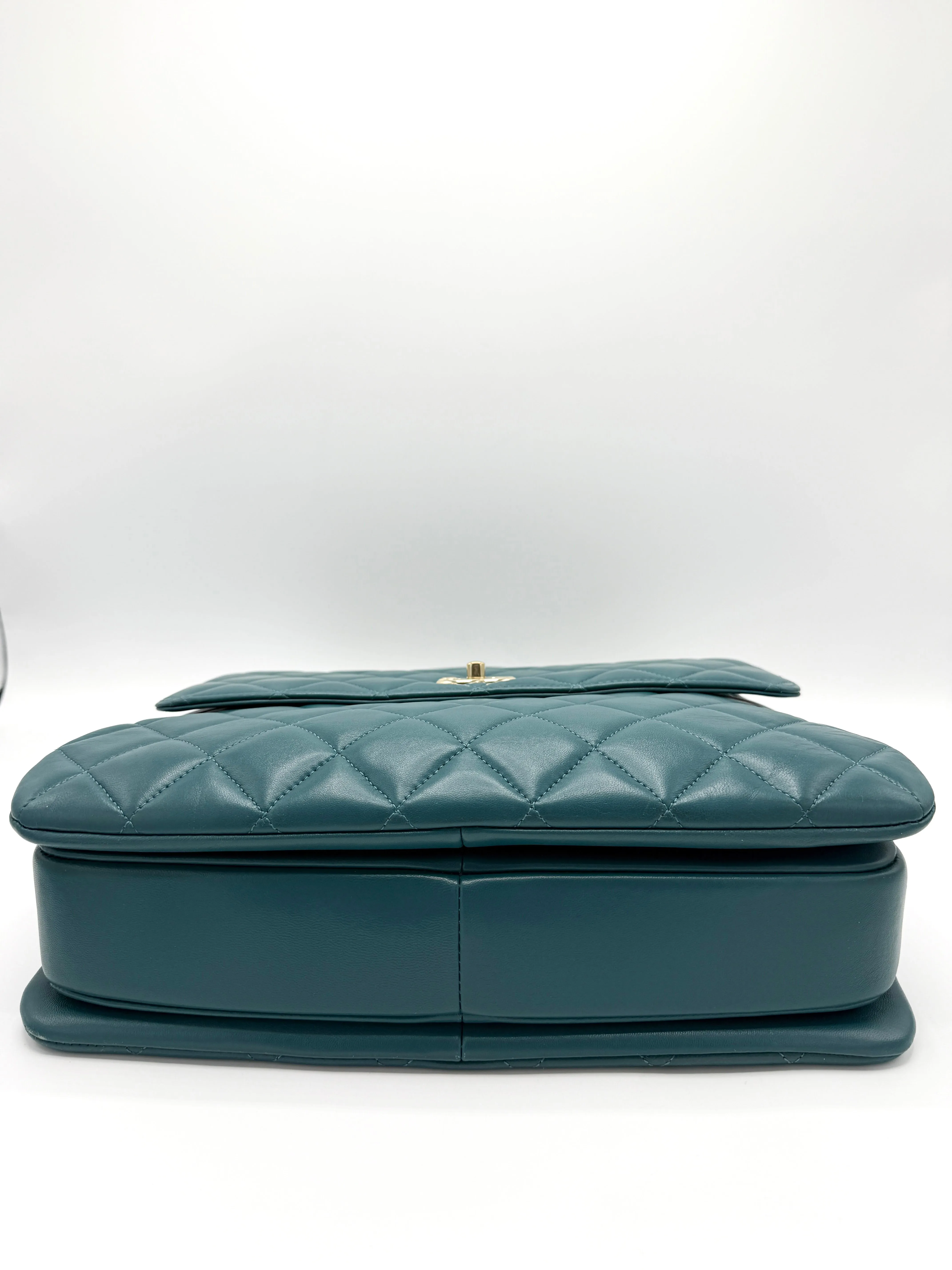 Malachite GHW Trendy CC Top Handle