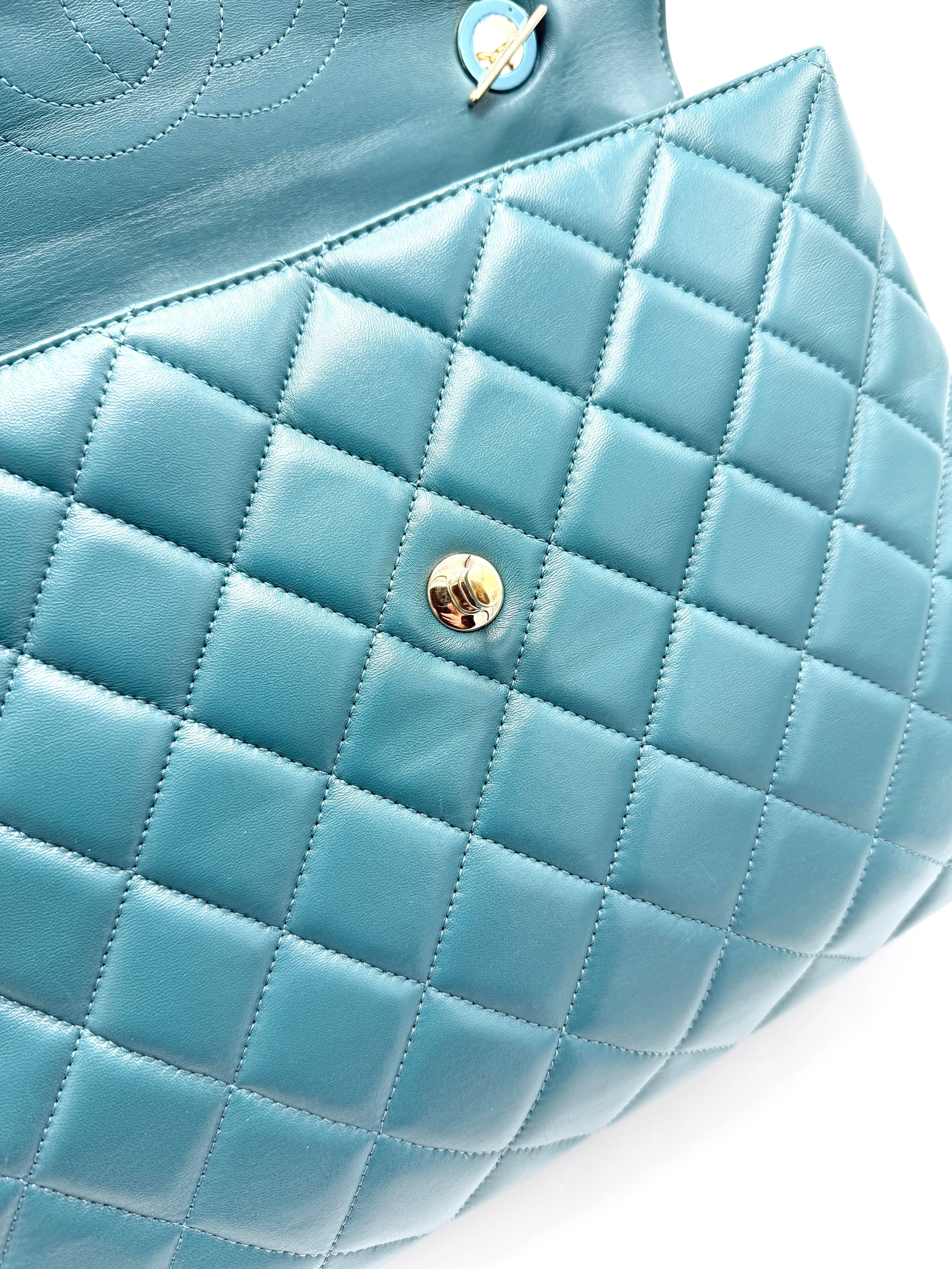 Malachite GHW Trendy CC Top Handle