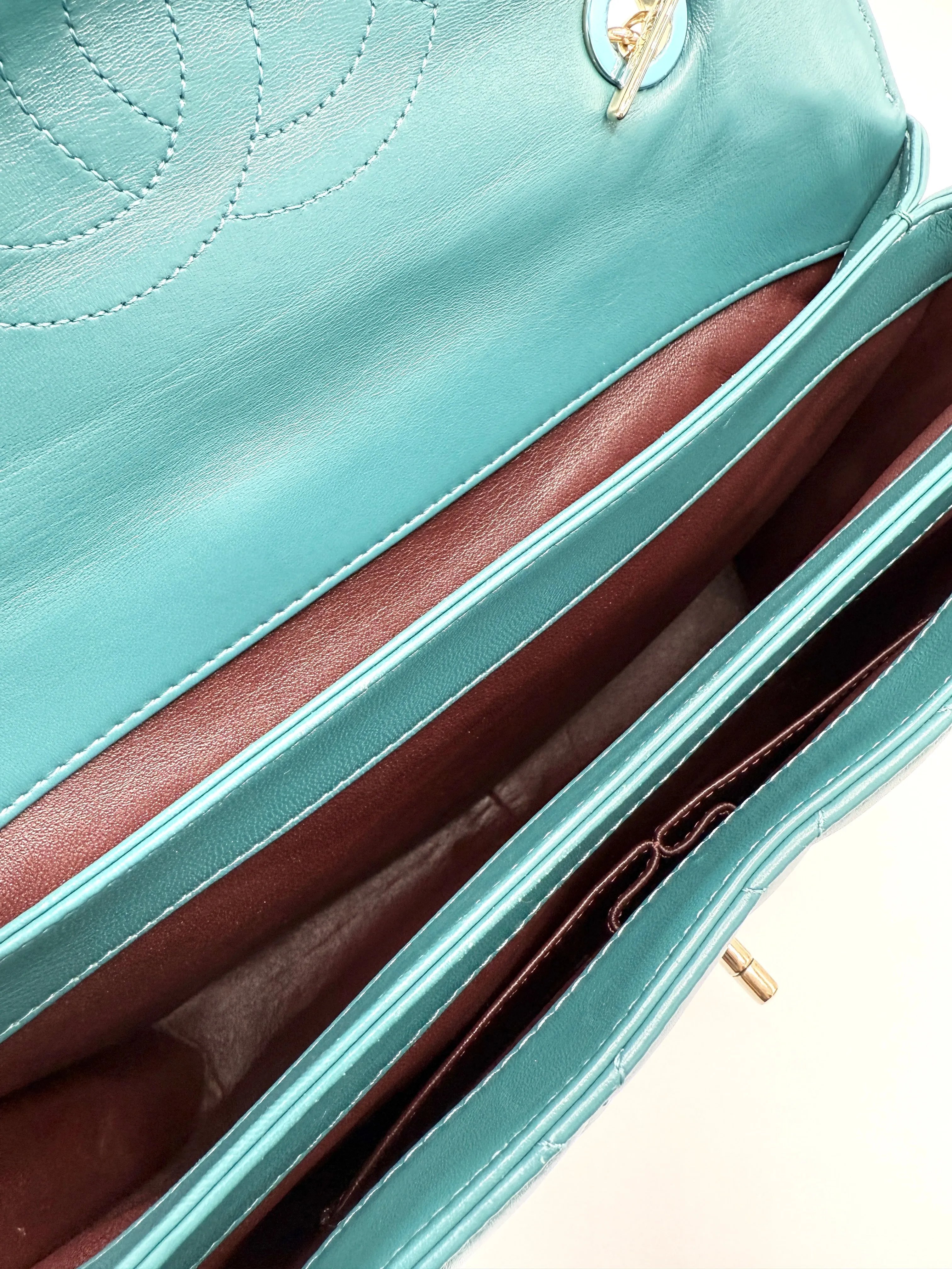 Malachite GHW Trendy CC Top Handle