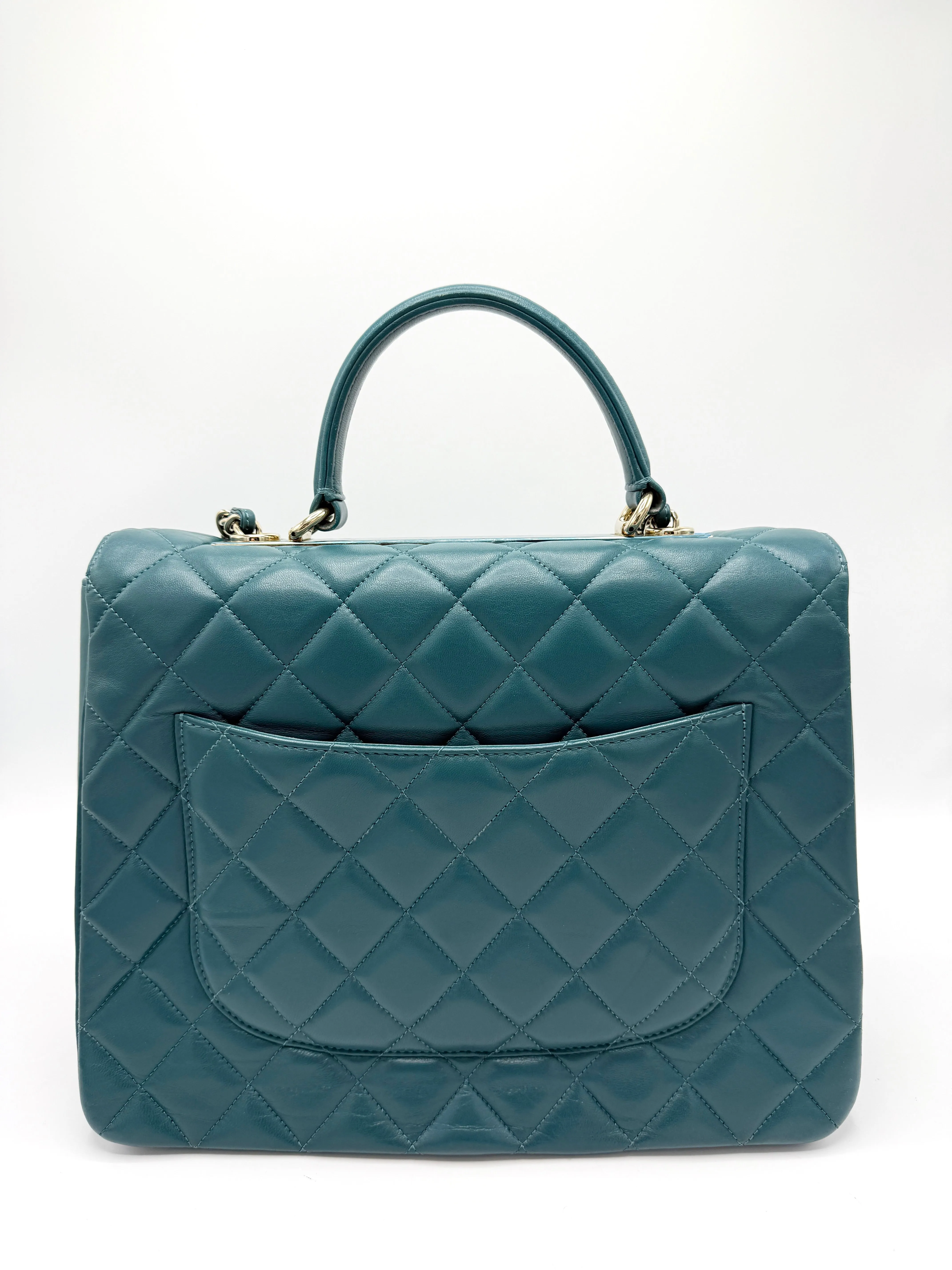 Malachite GHW Trendy CC Top Handle