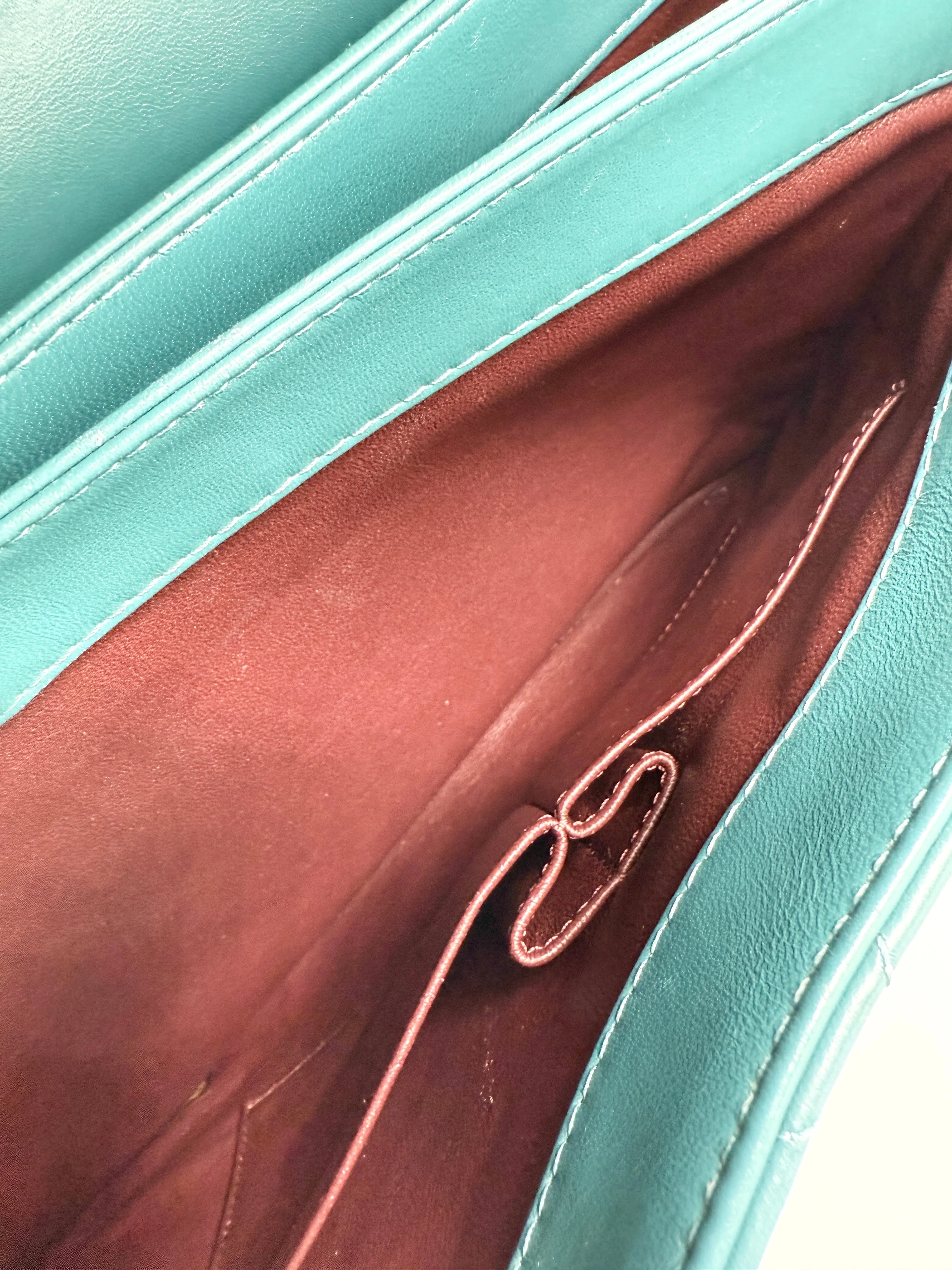 Malachite GHW Trendy CC Top Handle