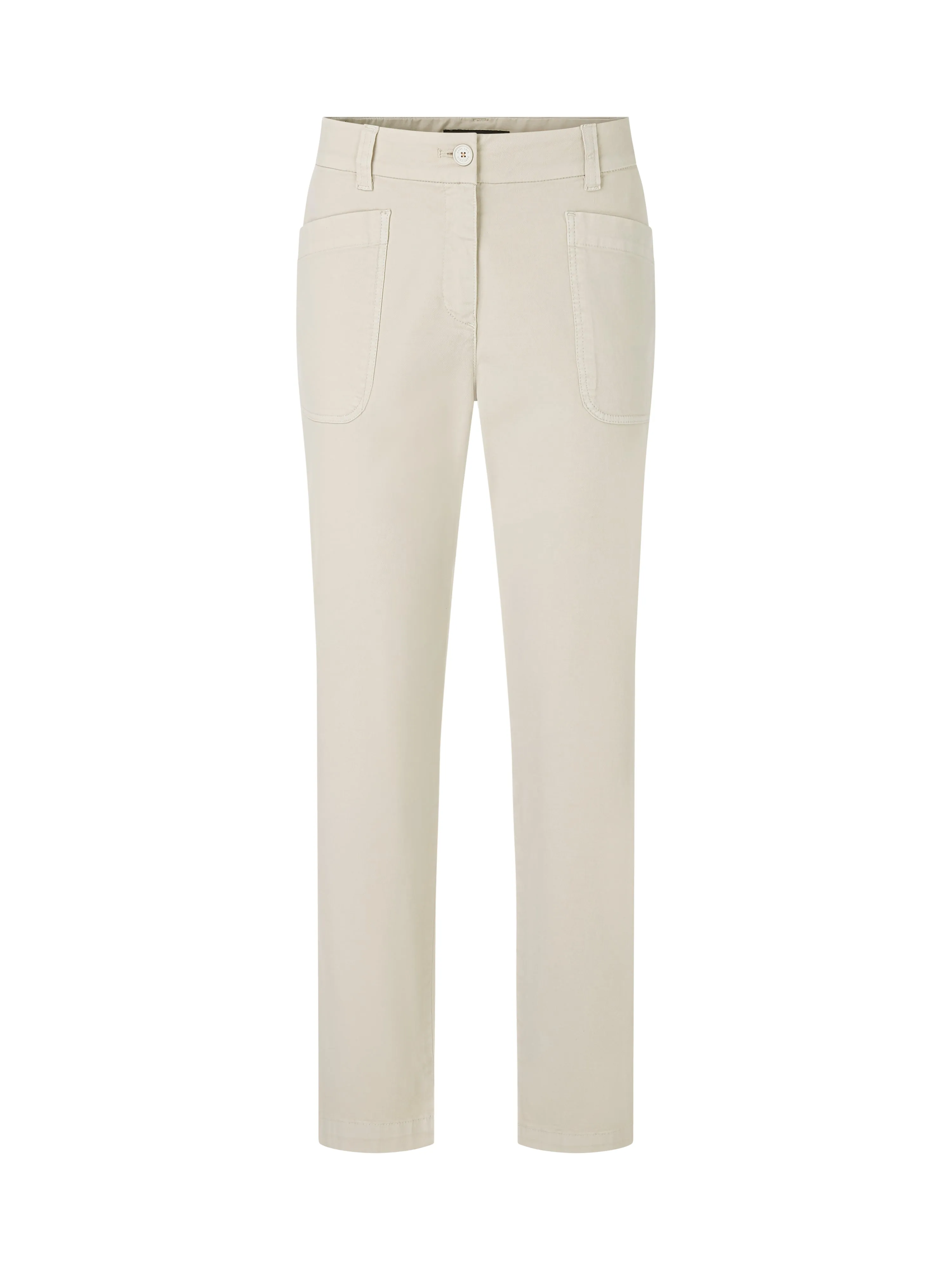 MARC CAIN Cream Fitted Trousers