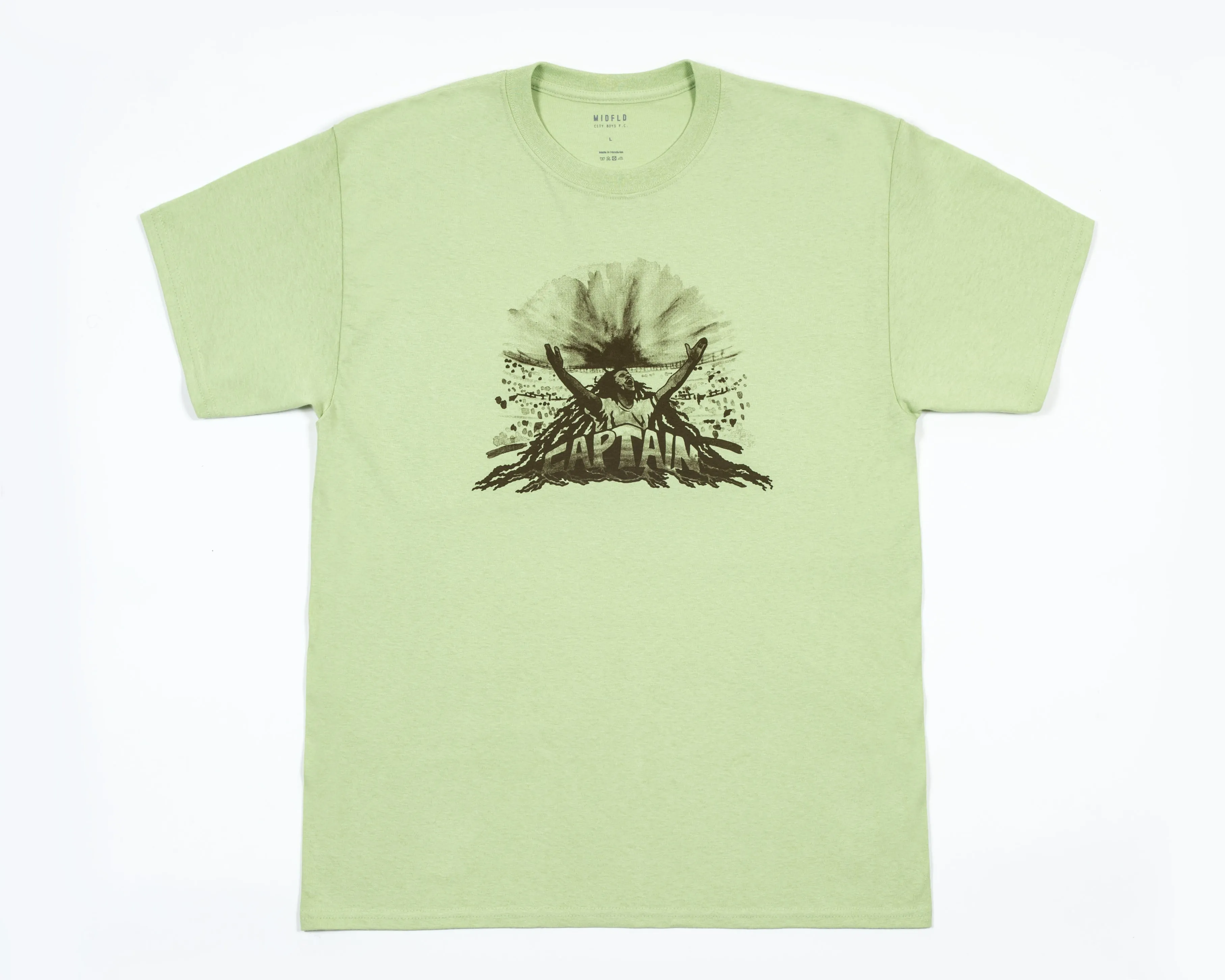 MIDFLD x CITY BOYS FC "Captain" Tee - Pistachio