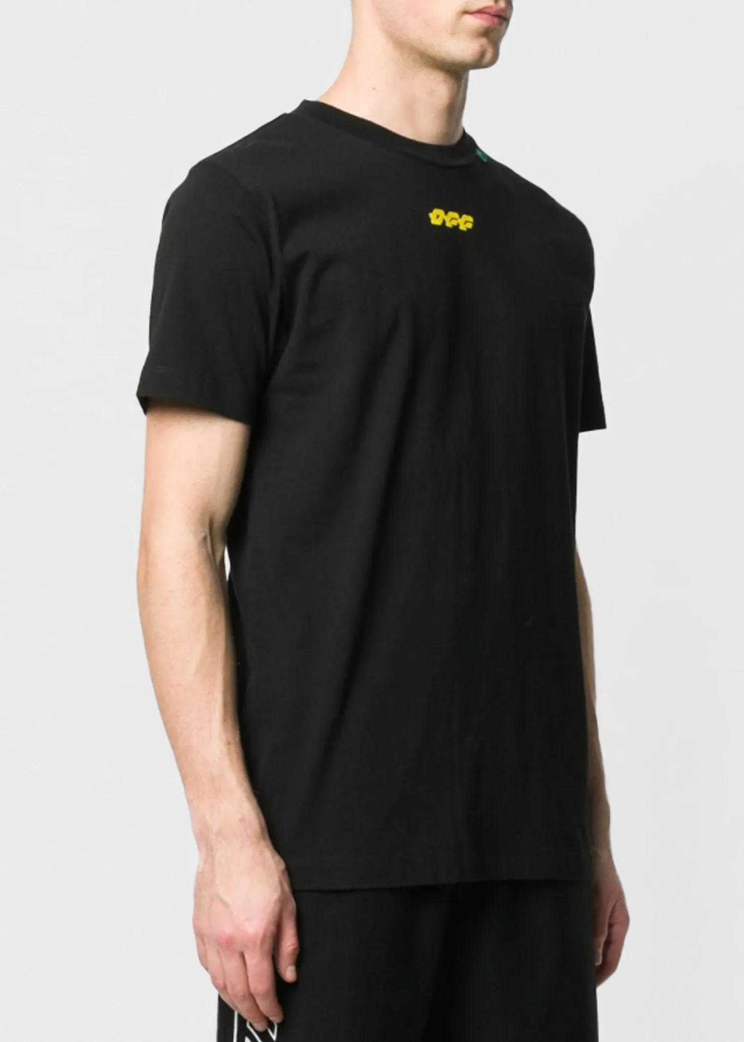 OFF-WHITE: DISRUPTED FONT TEE [BLACK]