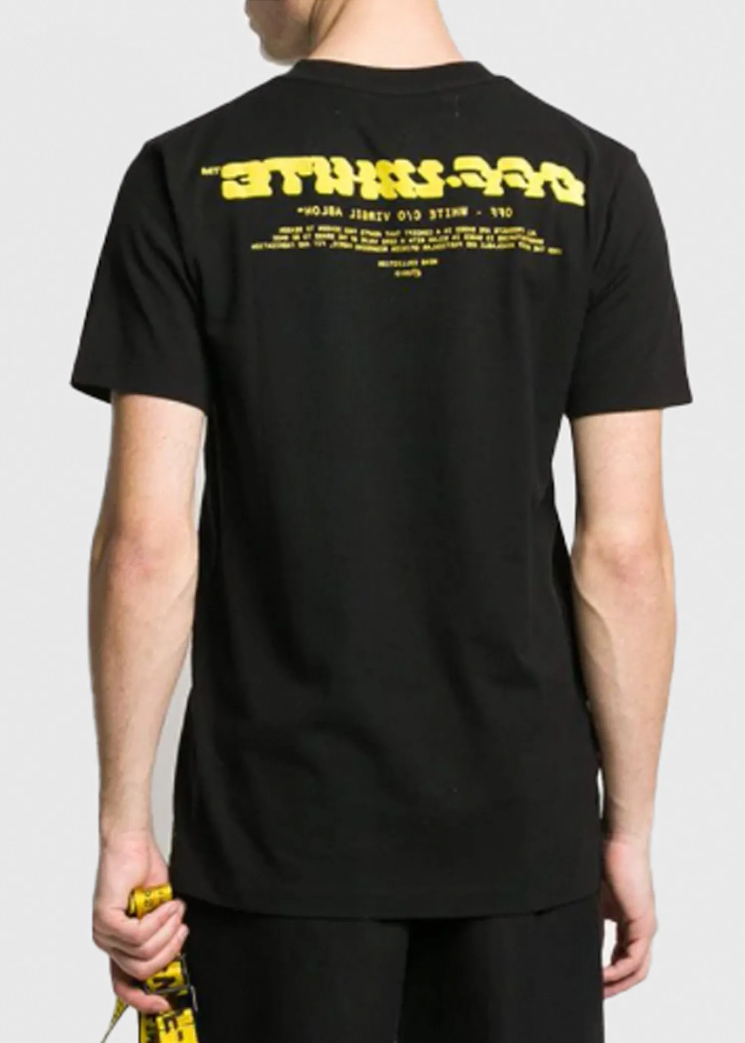 OFF-WHITE: DISRUPTED FONT TEE [BLACK]