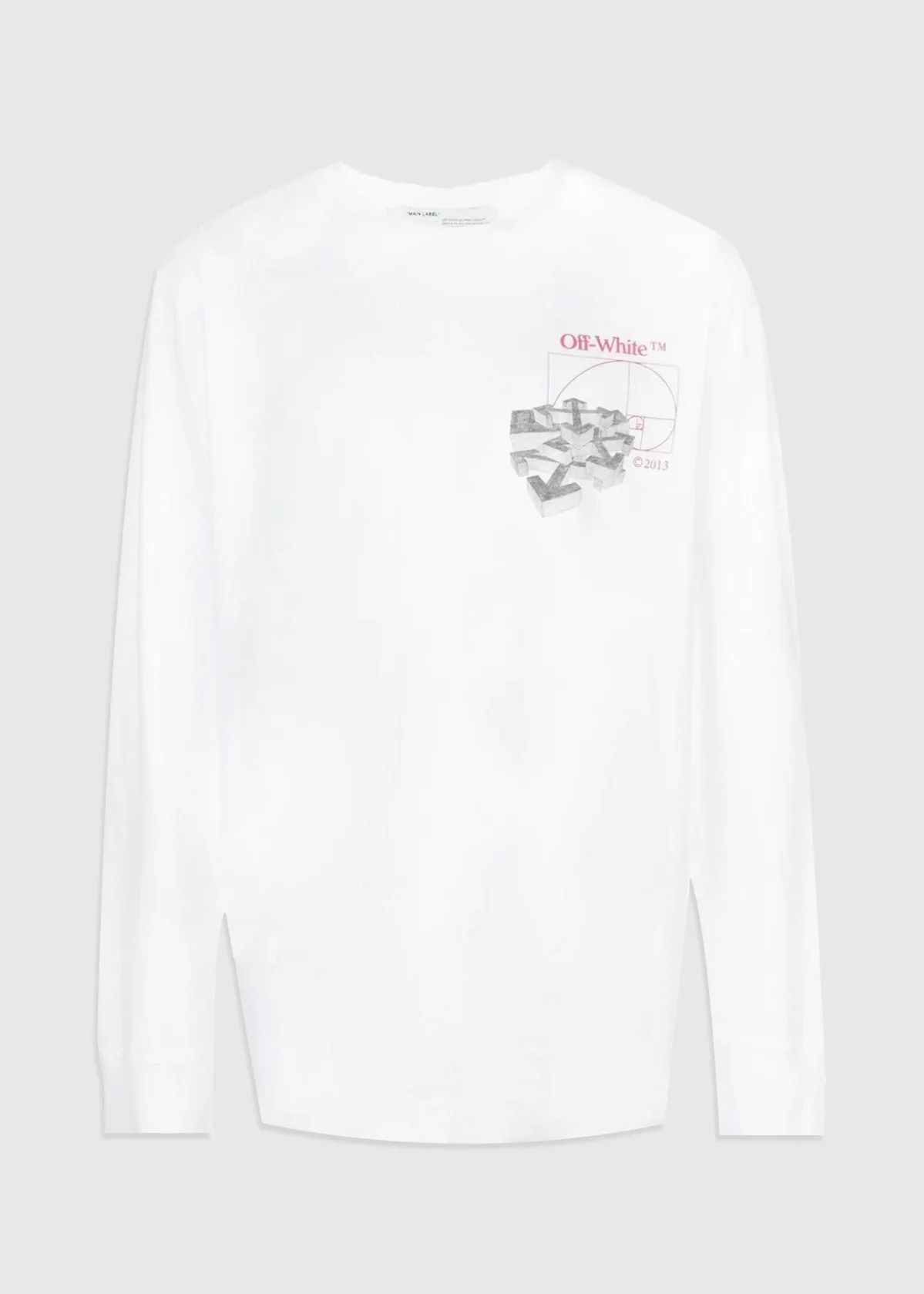 OFF-WHITE: GOLDEN RATIO TEE [WHITE]