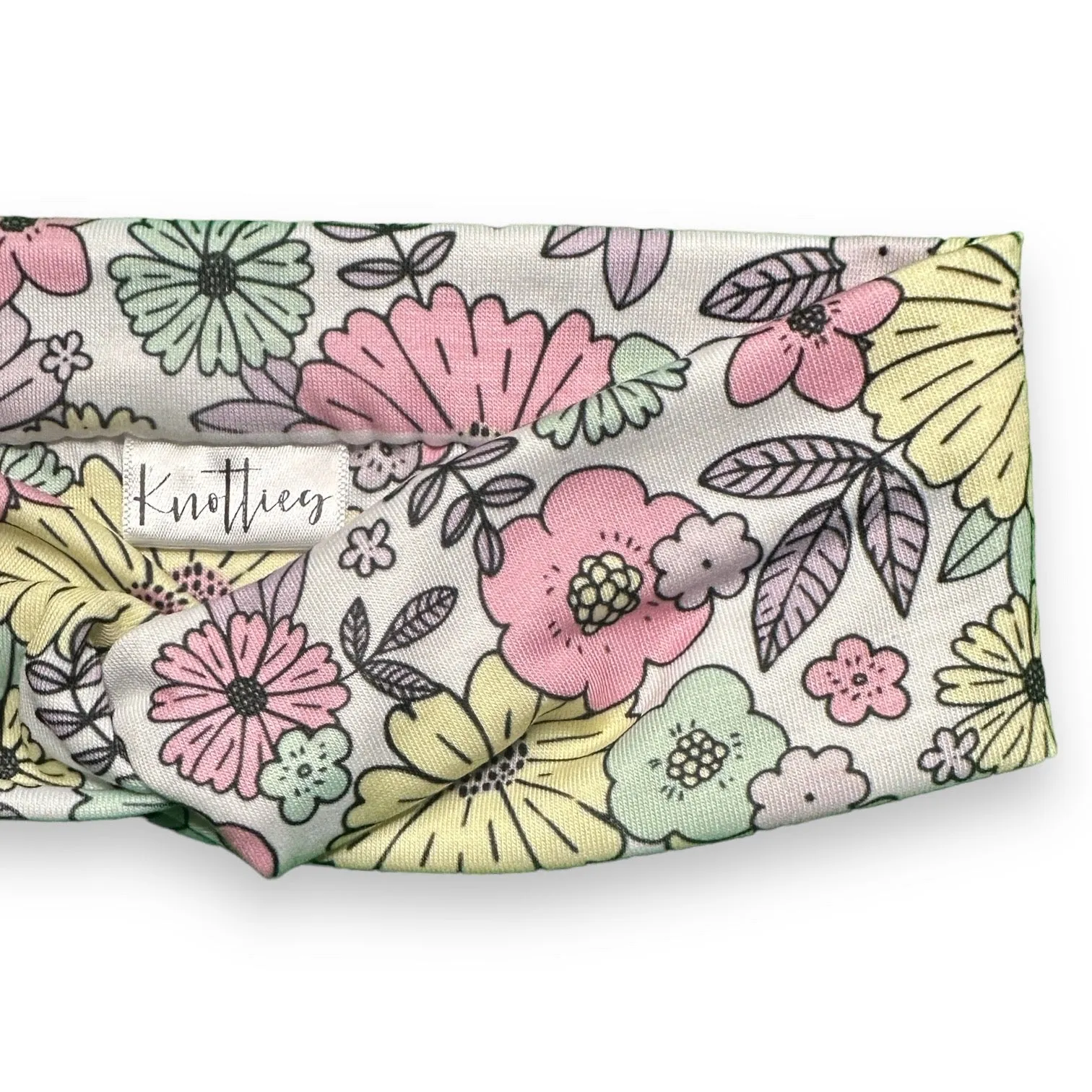 Pastel Floral Knotties Headband