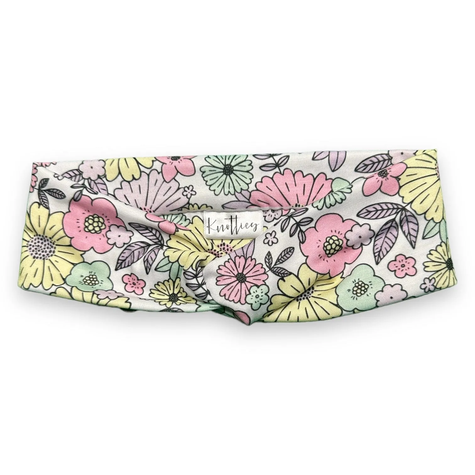 Pastel Floral Knotties Headband
