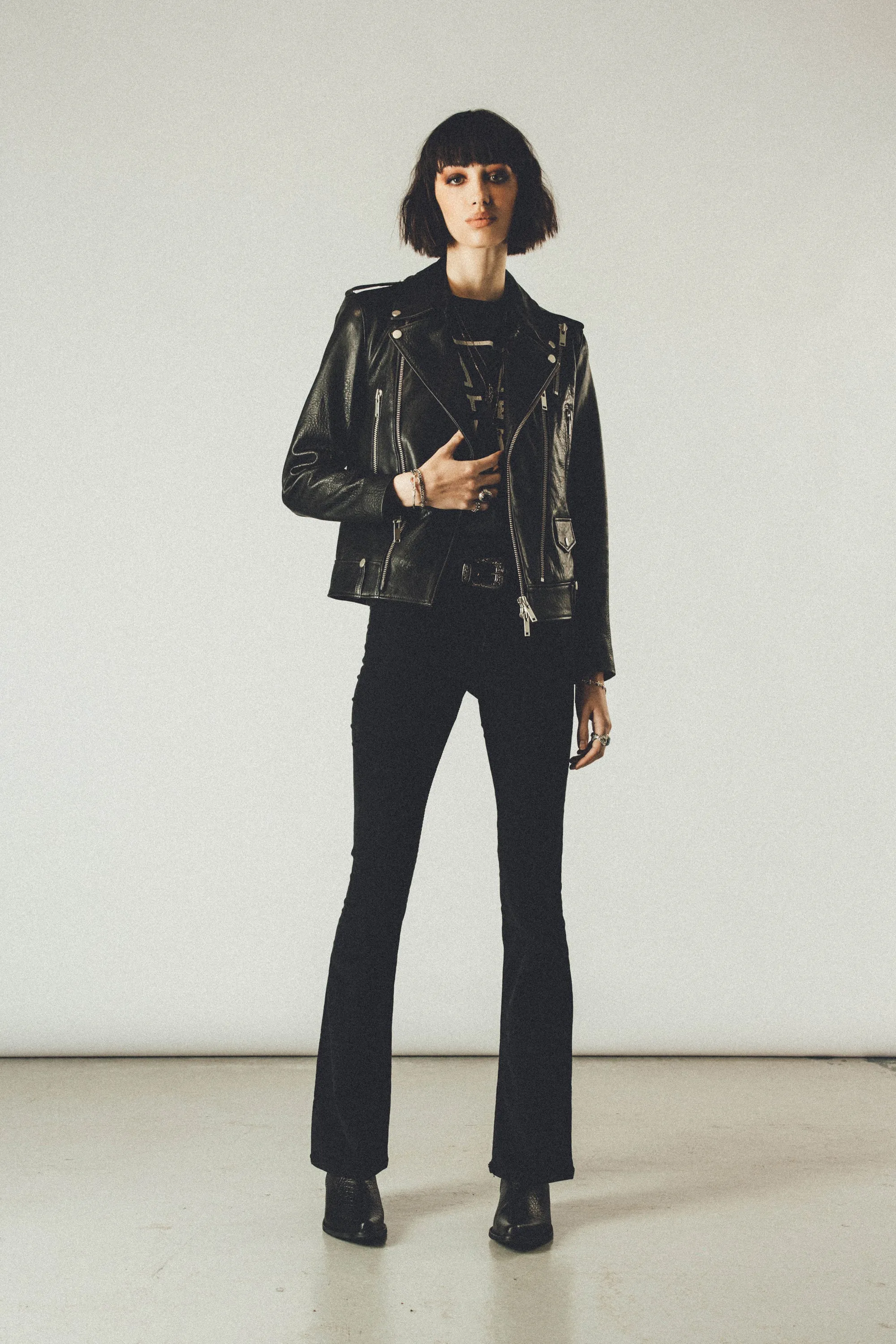 Rebel Biker Jacket | Vintage Black