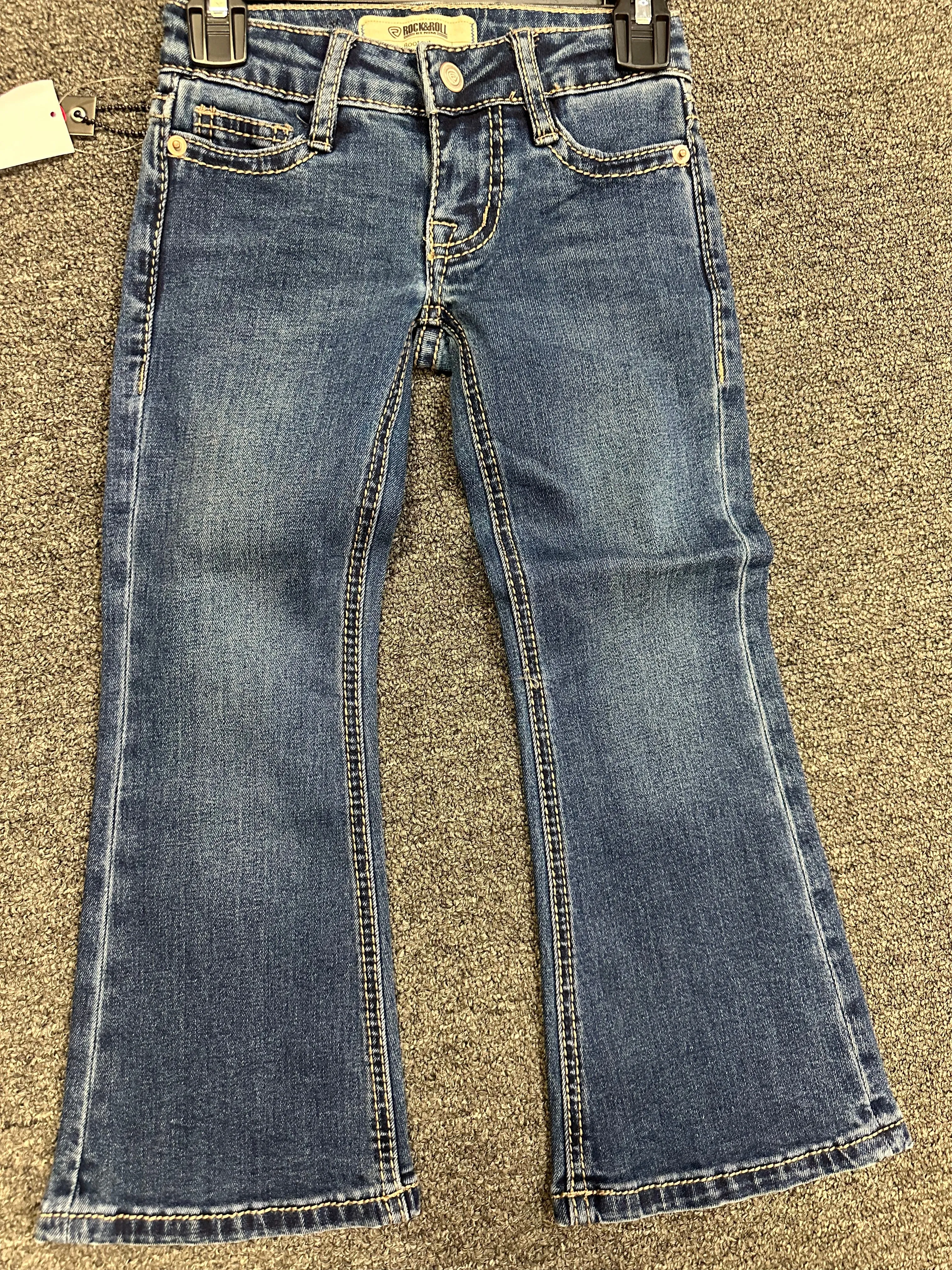 ROCK & ROLL YOUTH GIRLS BOOTCUT RAISED DENIM