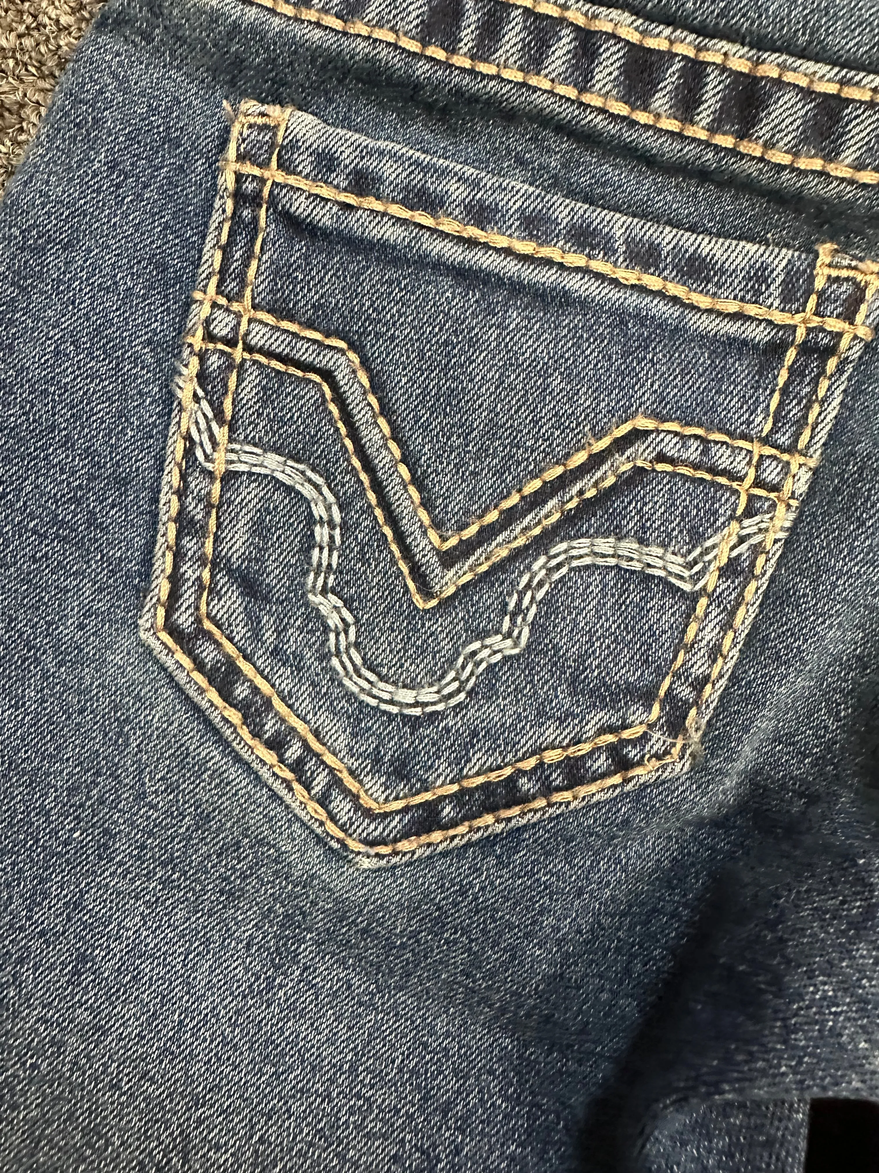 ROCK & ROLL YOUTH GIRLS BOOTCUT RAISED DENIM