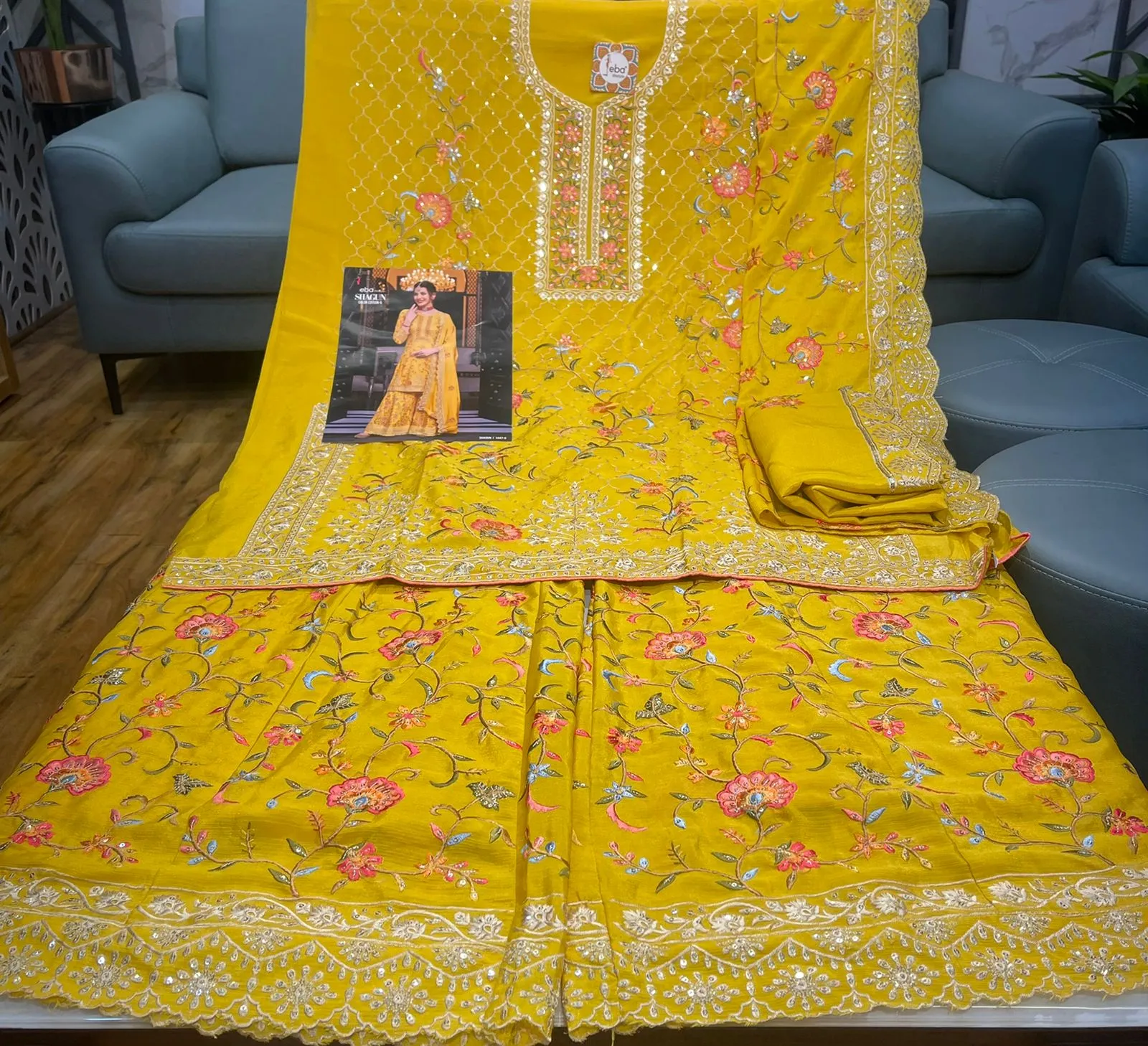 SHAGUN COLOR EDI-5 DESIGNER SUIT