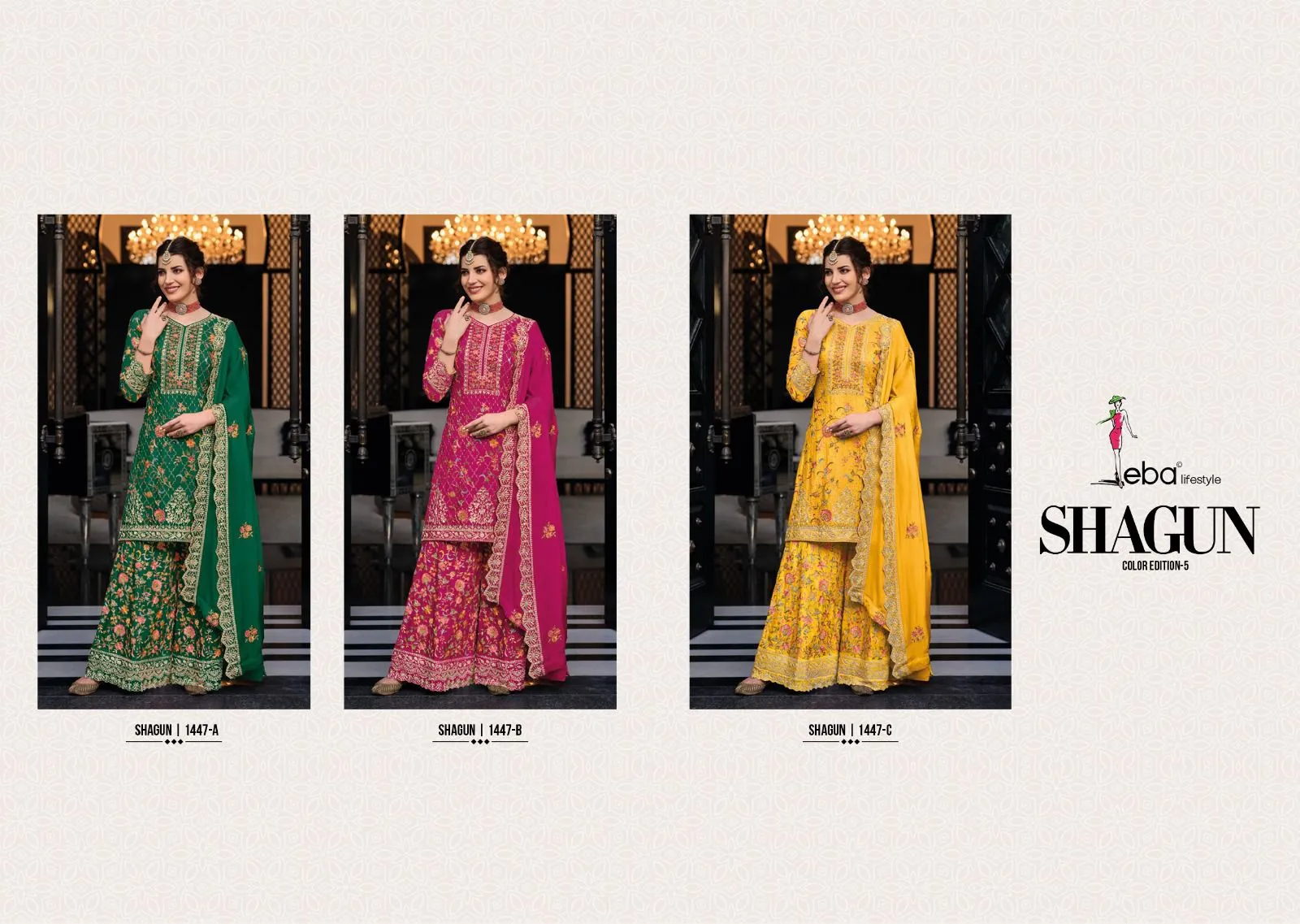 SHAGUN COLOR EDI-5 DESIGNER SUIT