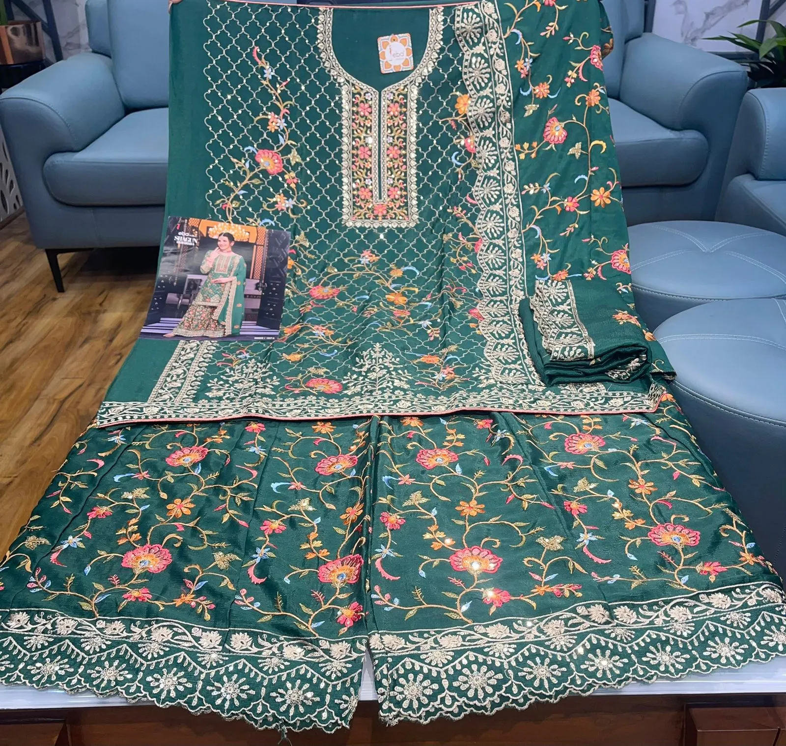 SHAGUN COLOR EDI-5 DESIGNER SUIT