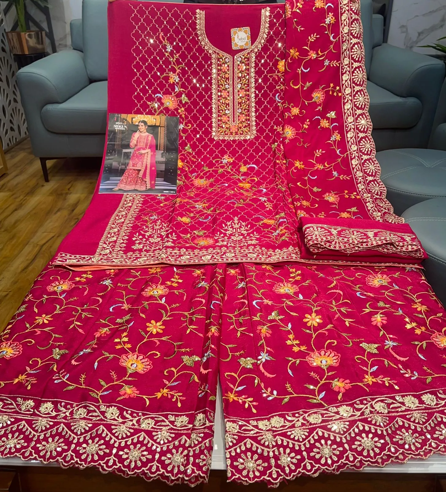 SHAGUN COLOR EDI-5 DESIGNER SUIT