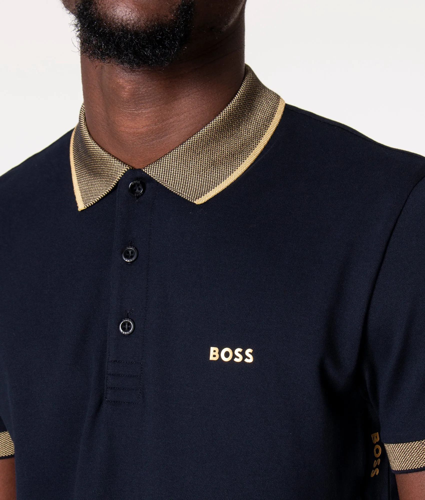 Slim Fit Paule Contrast Trims Polo Shirt