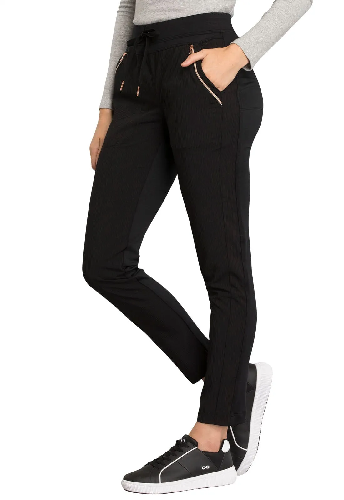 Statement Mid Rise Tapered Leg Drawstring Pant CK055