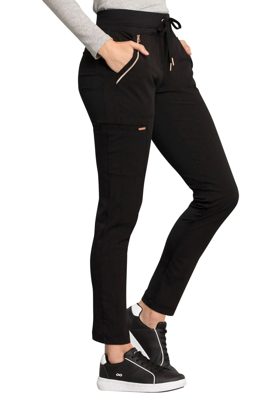 Statement Mid Rise Tapered Leg Drawstring Pant CK055
