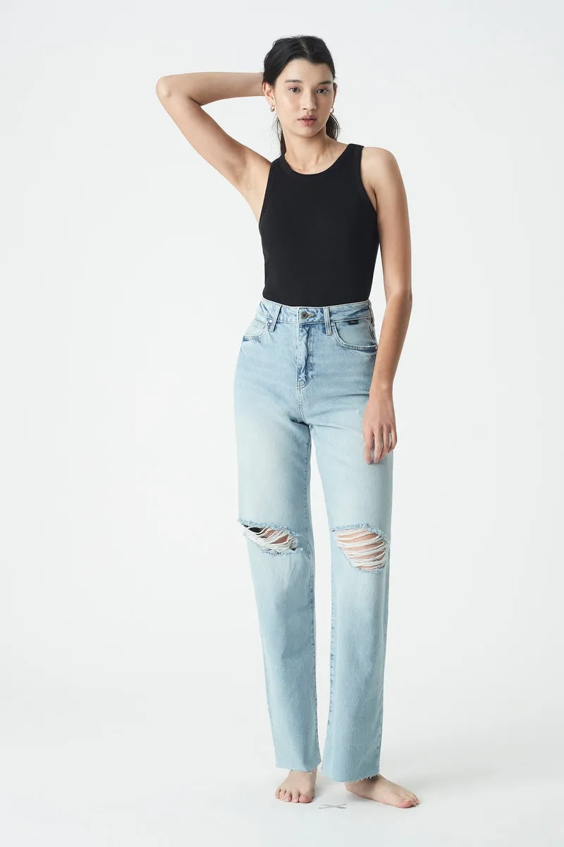Sunday Jeans - Ice Ripped Organic Blue