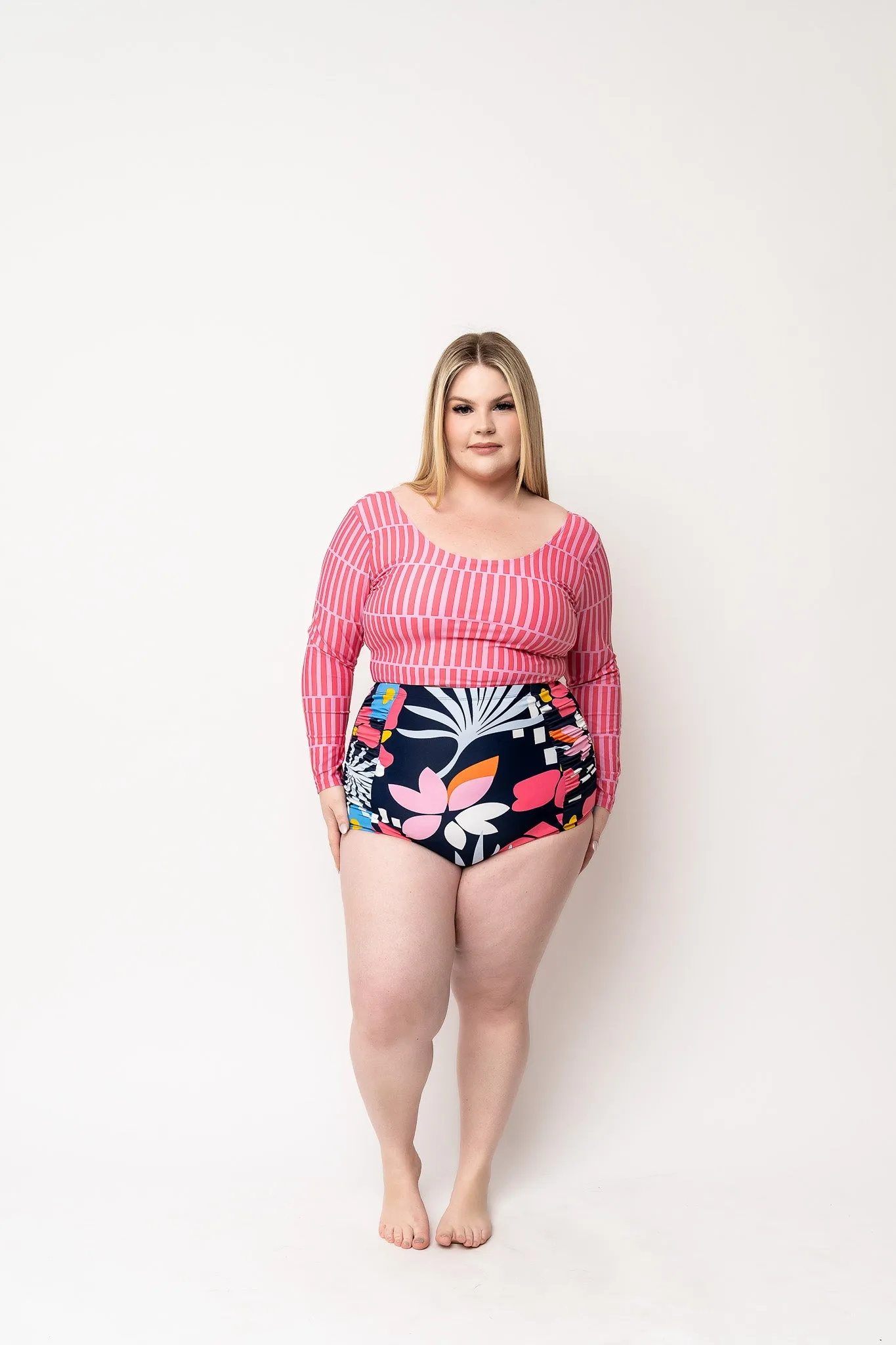 Surfer Top | Pink Stripe