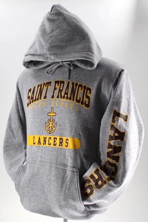 Sweatshirt, SAINT FRANCIS Cross & Anchor Silk Screen - Hooded Pullover, FINAL FEW