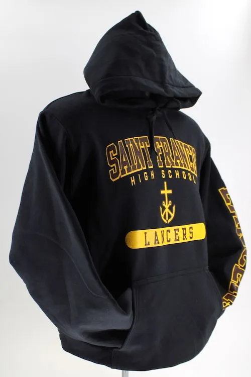 Sweatshirt, SAINT FRANCIS Cross & Anchor Silk Screen - Hooded Pullover, FINAL FEW