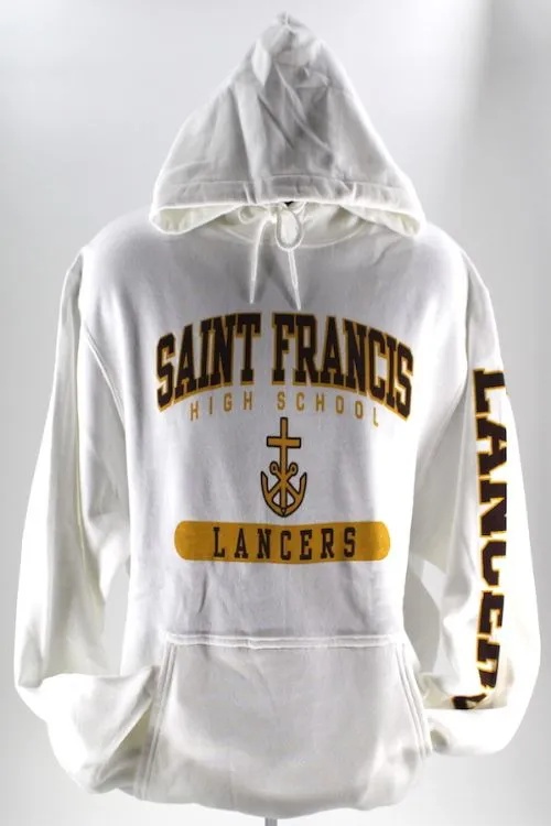 Sweatshirt, SAINT FRANCIS Cross & Anchor Silk Screen - Hooded Pullover, FINAL FEW