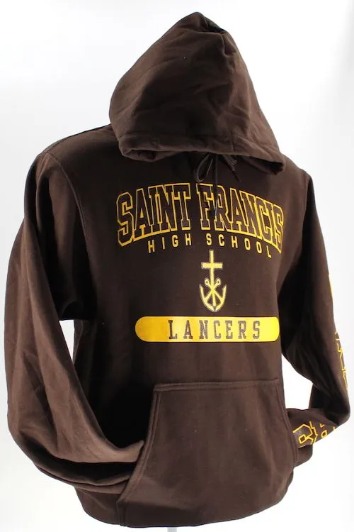 Sweatshirt, SAINT FRANCIS Cross & Anchor Silk Screen - Hooded Pullover, FINAL FEW